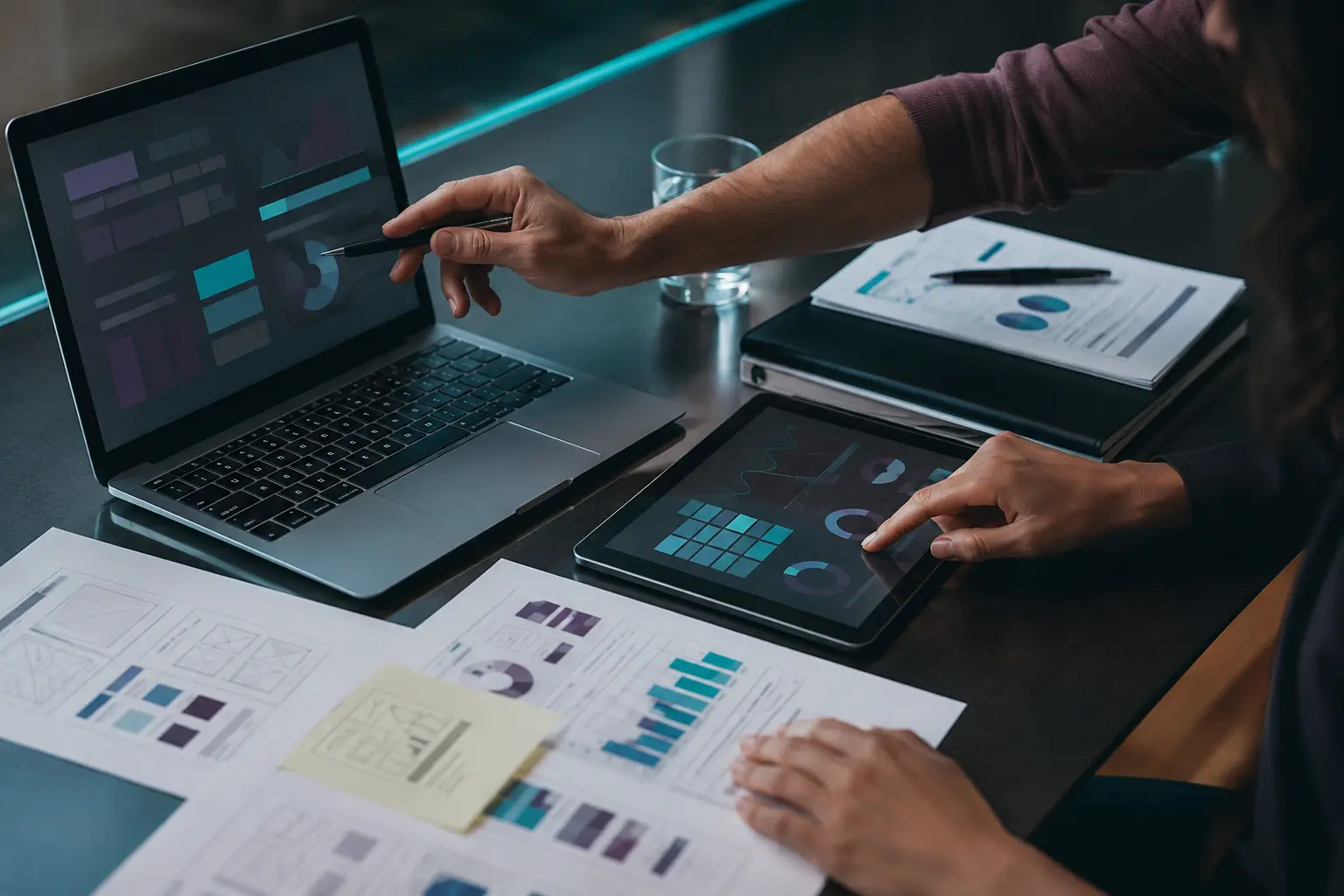Dispositivos, reportes y notas utilizados para analizar un ecosistema digital