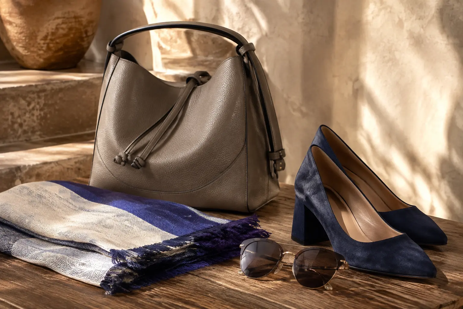 Accesorios de moda presentados como productos de comercio electrónico