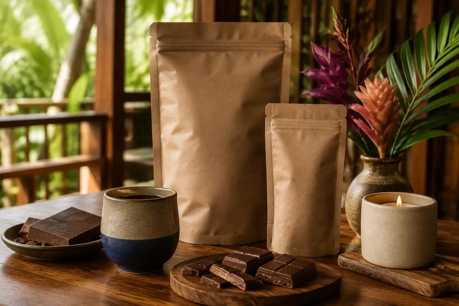 Productos gourmet y para el hogar preparados para un catálogo online