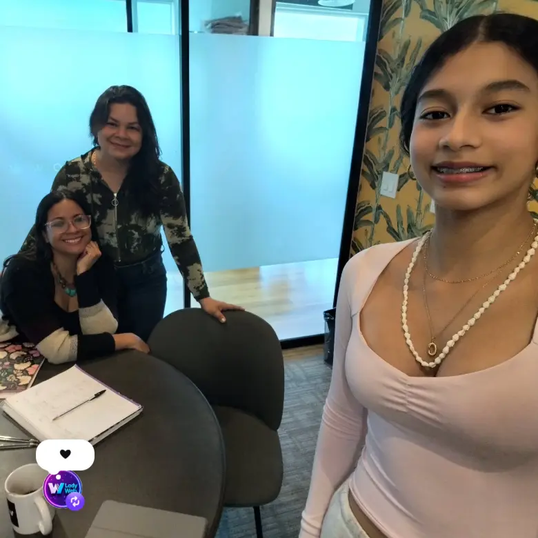 Equipo de Lady Web trabajando junto a un cliente profesional